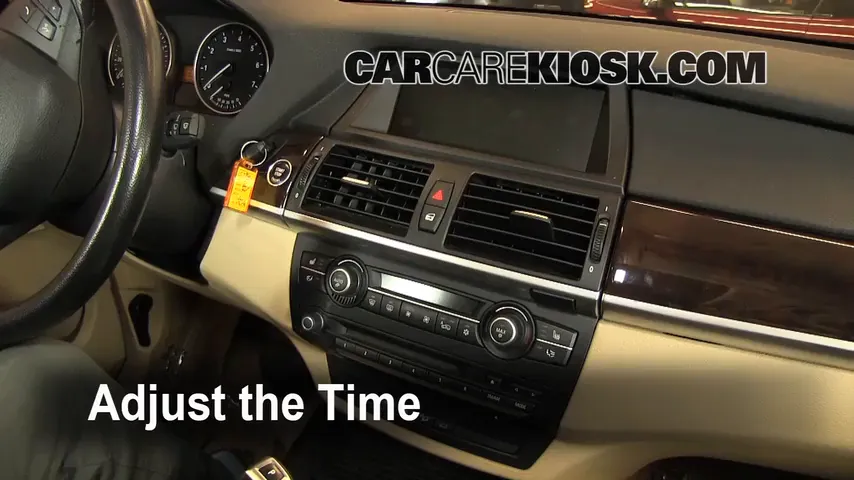 2008 BMW X5 3.0si 3.0L 6 Cyl. Reloj Fijar hora de reloj